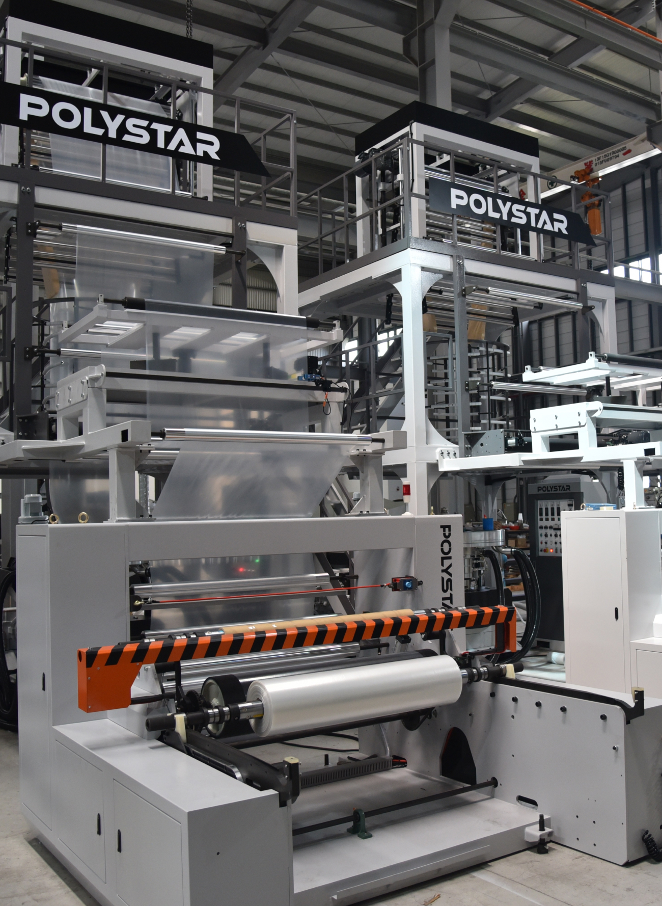%100 Geri Dönüştürülmüş Plastikle Çöp Torbası Üretimi için POLYSTAR Monolayer Film Ekstruderi